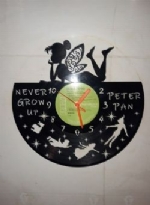 Peter Pan And Friends Themed Vinyl Record Clock