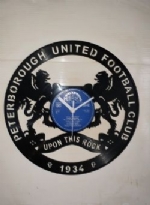 Peterborough United F.C. Themed Vinyl Record Clock