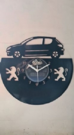 Peugeot 206 Themed Record Clock