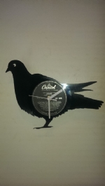 Pigeon Vinyl Record Clock