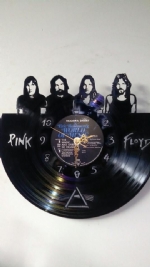Pink Floyd Vinyl Record Clock