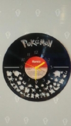 Pokemon Vinyl Record Clock