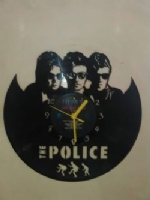 The Police Band Themed Vinyl Record Clock
