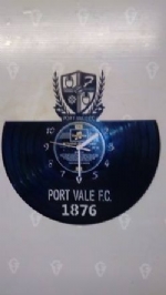 Port Vale F.C. Themed Vinyl Record Clock
