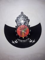Positivity Lion Music Vinyl Record Clock