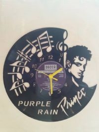Prince Purple Rain Vinyl Record Clock