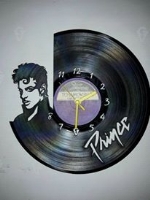 Prince Vinyl Record Clock