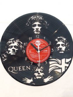 Queen Faces Vinyl Record Clock
