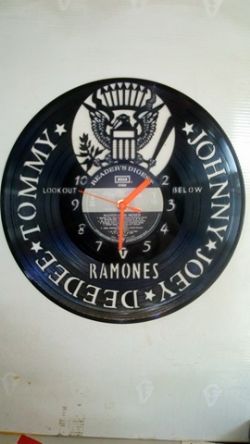 The Ramones Punk Rock Band Vinyl Record Clock