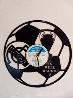 Real Madrid FC Vinyl Record Clock
