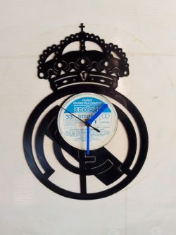Real Madrid FC Badge Vinyl Record Clock