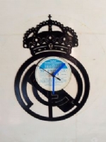 Real Madrid FC Badge Vinyl Record Clock