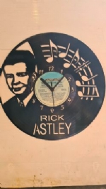 Rick Astley Themed Record Clock