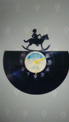 Rocking Horse Vinyl Record Clock