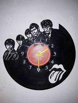 Rollin Stones Vinyl Record Clock