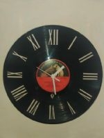 Roman Clock Face Vinyl Record Clock