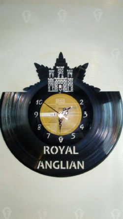 Royal Anglian Vinyl Record Clock