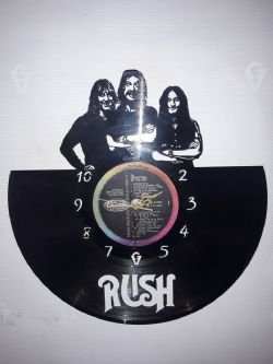 RUSH Vinyl Record Clock