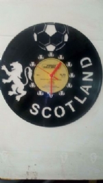 Scotland National Football Team Themed Vinyl Record Clock