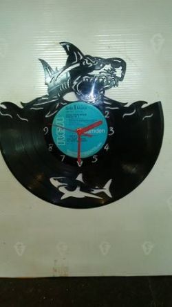Shark Vinyl Record Clock