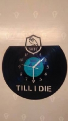 Sheffield Wednesday FC Vinyl Record Clock
