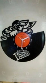 Sheffield Steelers Vinyl Record Clock