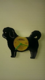 Shi Tsu Full Dog Vinyl Record Clock