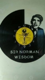 Sir Norman Wisdom Vinyl Record Clock