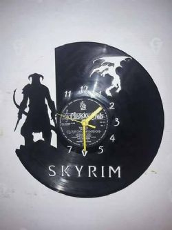 Skyrim Vinyl Record Clock