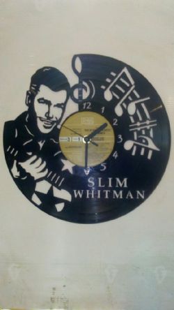Slim Whitman Themed Vinyl Record Clock