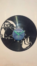 Sloth Themed Record Clock