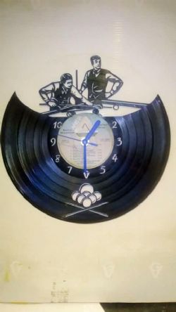 Snooker Themed Vinyl Record Clock