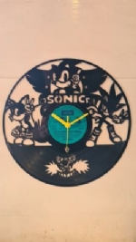 Sonic The Hedgehog Themed Record Clock
