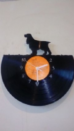 Cocker Spaniel Dog Vinyl Record Clock
