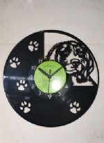 Springer Spaniel Portrait Themed Vinyl Record Clock