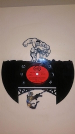 Marvel Spider-man And Incredible Hulk Vinyl Record Clock