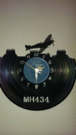 Spitfire Vinyl Record Clock