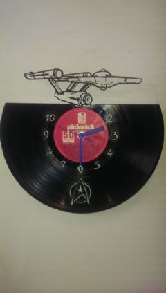 Star Trek Vinyl Record Clock