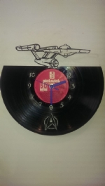 Star Trek Vinyl Record Clock