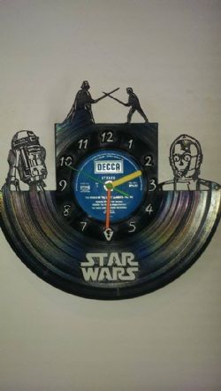 Star Wars Themed Vinyl Record Clock