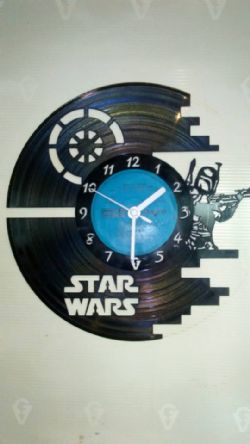 Star Wars Deathstar Vinyl Record Clock