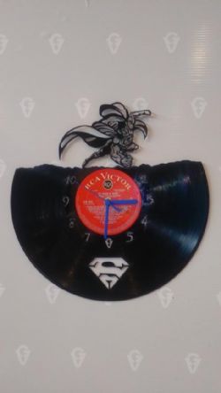 Superman Superhero Vinyl Record Clock