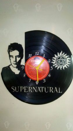 Supernatrual Dean Winchester Vinyl Record Clock