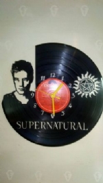 Supernatrual Dean Winchester Vinyl Record Clock