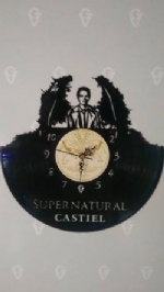 Supernatural Castiel Vinyl Record Clock