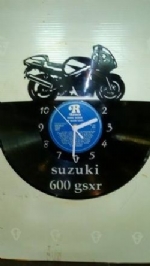 suzuki 600 gsxr Vinyl Record Clock