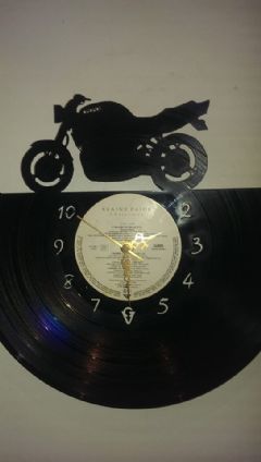 Suzuki Phantom Motor Bike Vinyl Record Clock