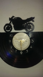 Suzuki Phantom Motor Bike Vinyl Record Clock