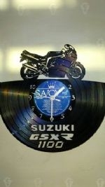 Suzuki GSXR 1100 Vinyl Record Clock