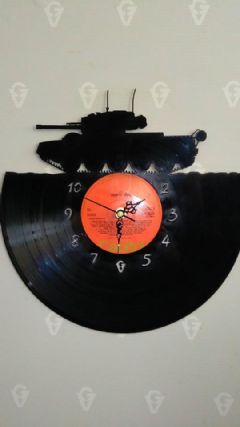 Tank Vinyl Record Clock